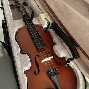Violin with case,wax,neck holder. Trumpet w/case